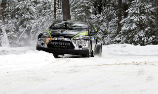 Illustration for article titled Travis Pastrana Wins 2010 Sno*Drift Rally, Hearts of Northern Michigan